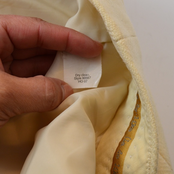 J. Crew City Fit Cream Wool Pants - Picture 7 of 7